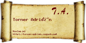 Torner Adrián névjegykártya